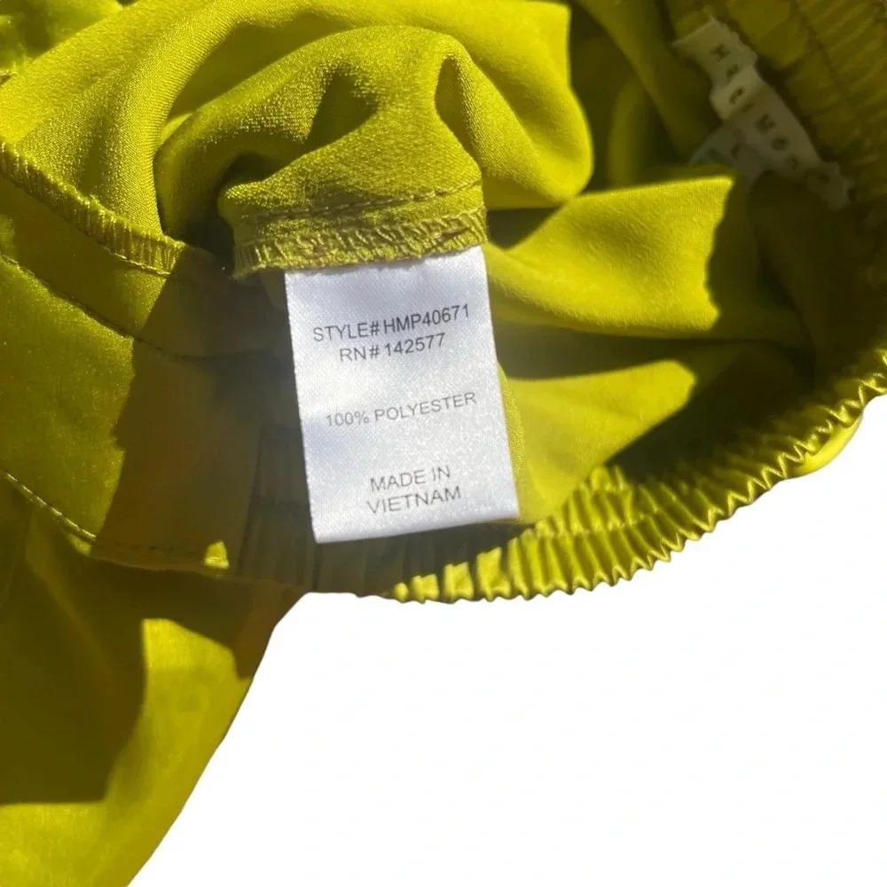 Haute Monde NWT Lime Green Wide Leg Cargo Pants Women’s Size Large - Picture 6 of 9